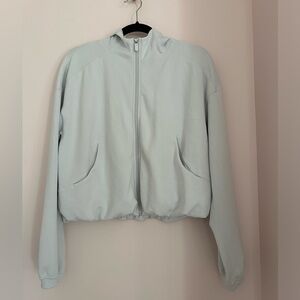 Lululemon softstreme full zip hoodie - size 8 - color: light vapor